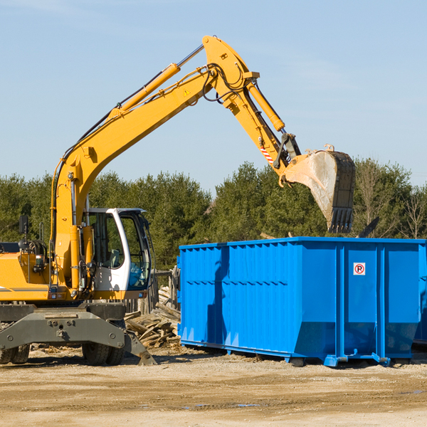 how many times can i have a residential dumpster rental emptied in Maysville